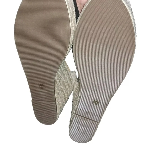 Unbranded Black Tan Wedge Women's Size 10 SB6#7 - Picture 7 of 7